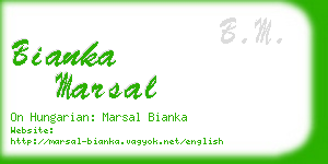 bianka marsal business card